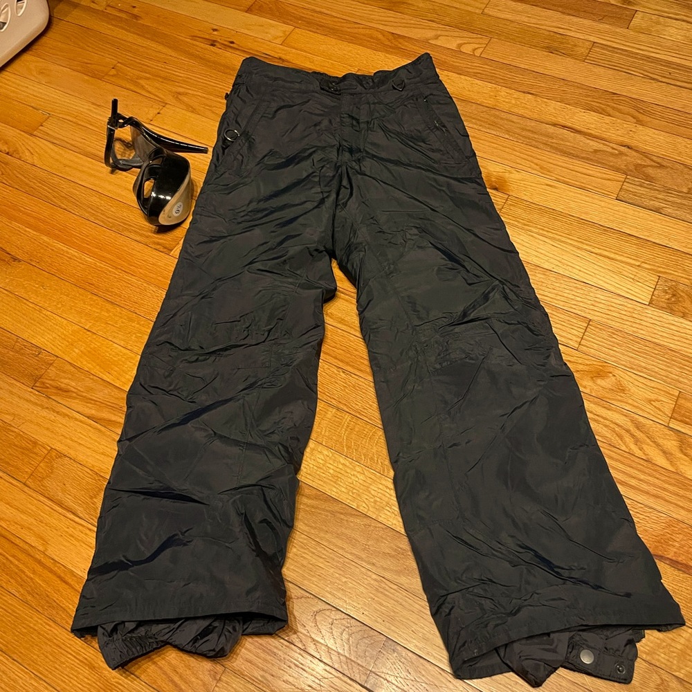 Columbia Snow pants Zip winter sport outdoor active athletic bibs insulation ski